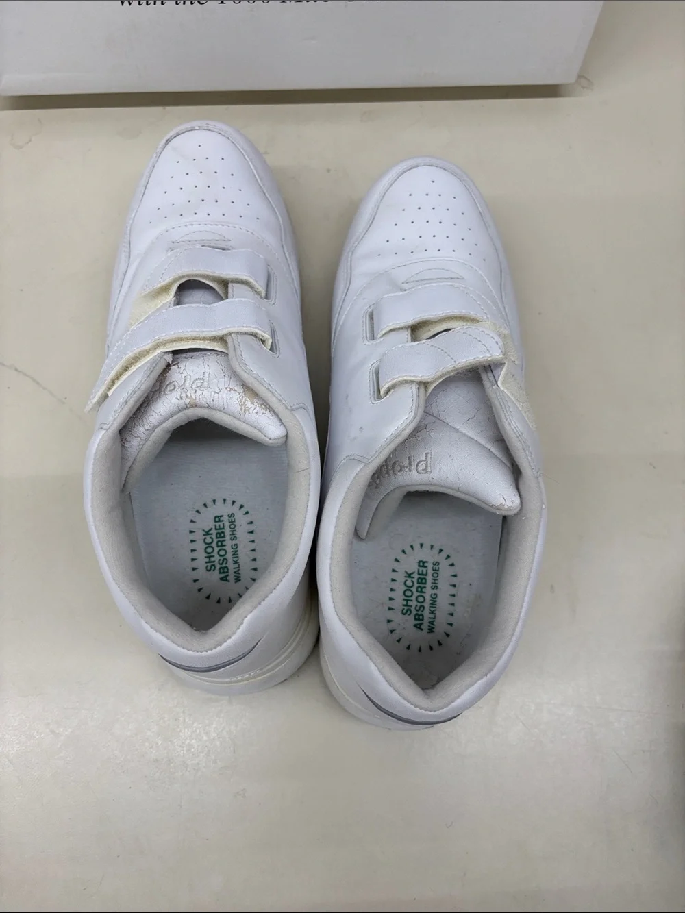 Propet Men’s White Velcro Sneakers